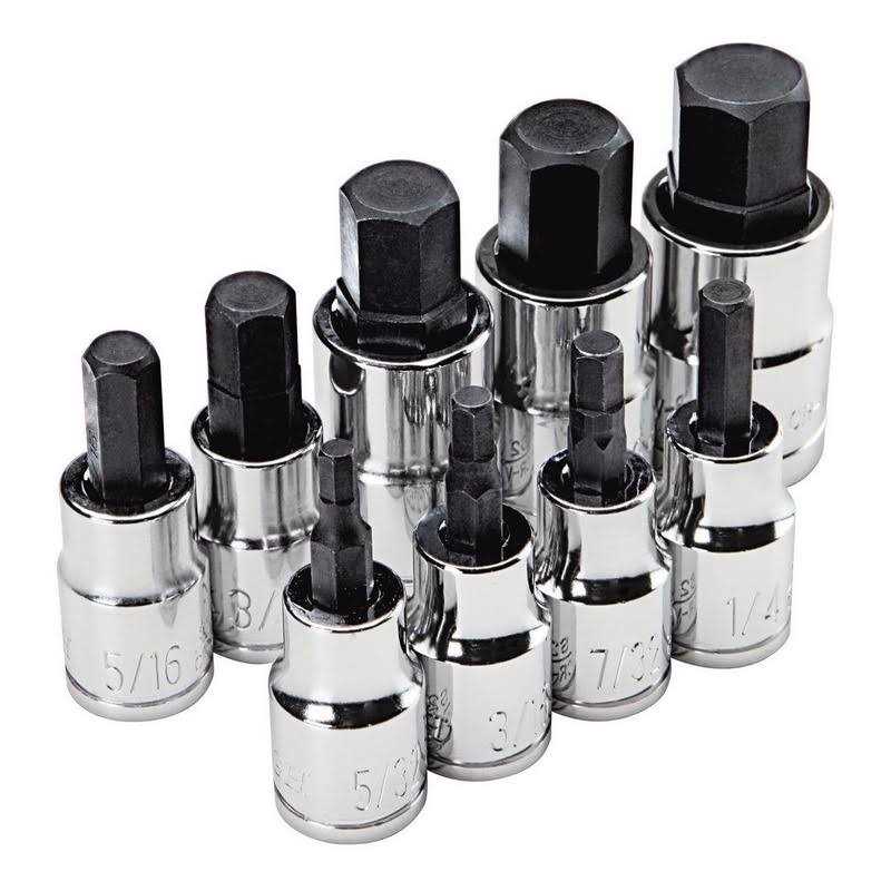 Pittsburgh 3/8 in. 1/2 in. Drive SAE Hex Socket Set - Image 4