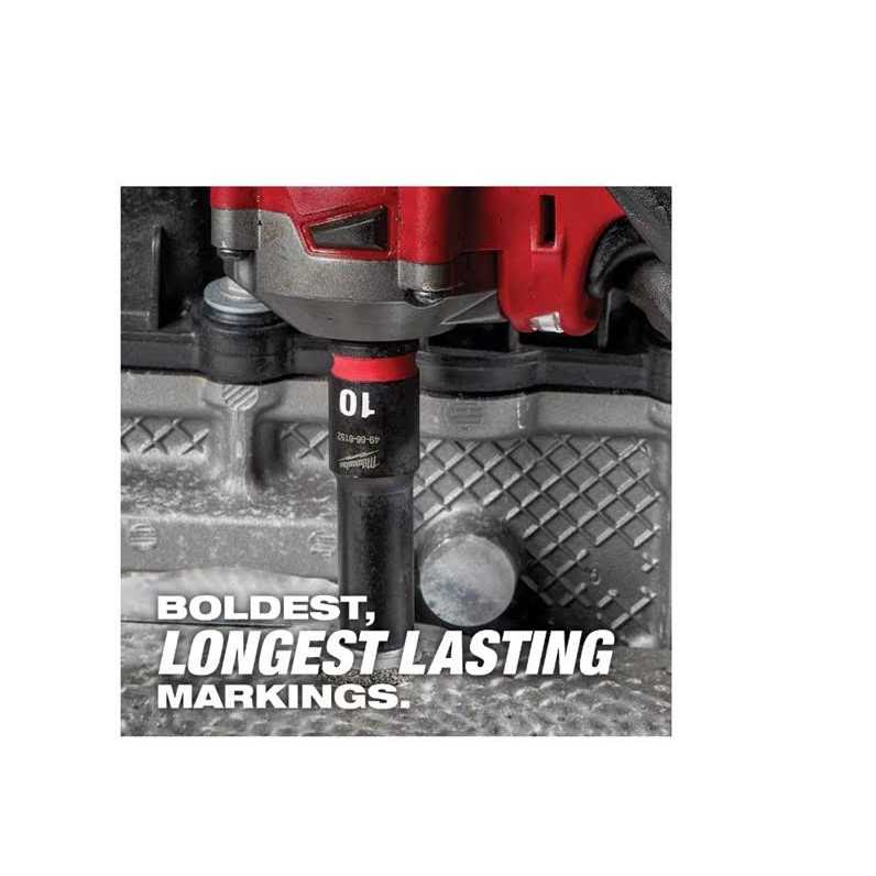 Milwaukee 49-66-7025 3PC SHOCKWAVE Impact Duty 1/2 Drive Metric Deep 6 Point Socket Set - Image 3