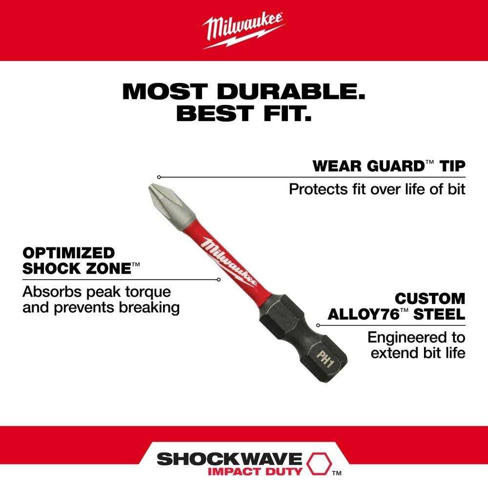 Milwaukee Shockwave 2 Impact Torx T20 Power Bit - Image 4