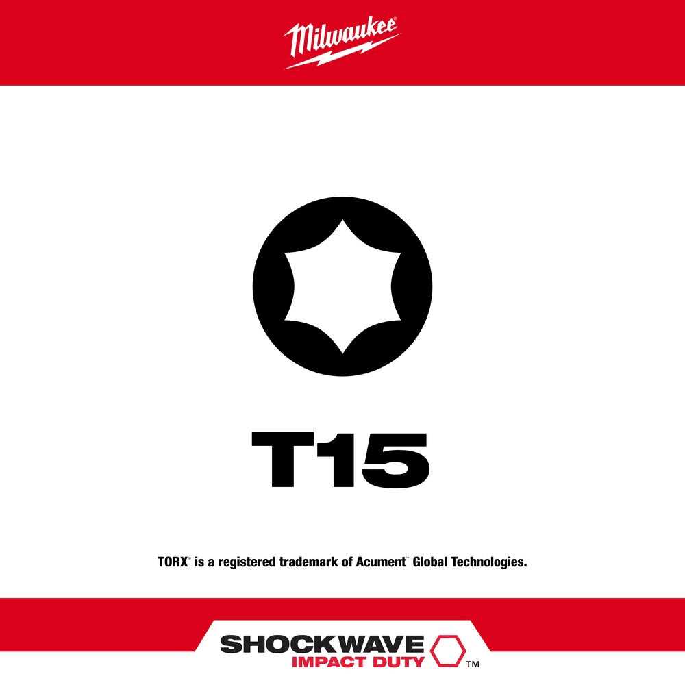 Milwaukee Shockwave 2 Impact Torx T20 Power Bit - Image 5