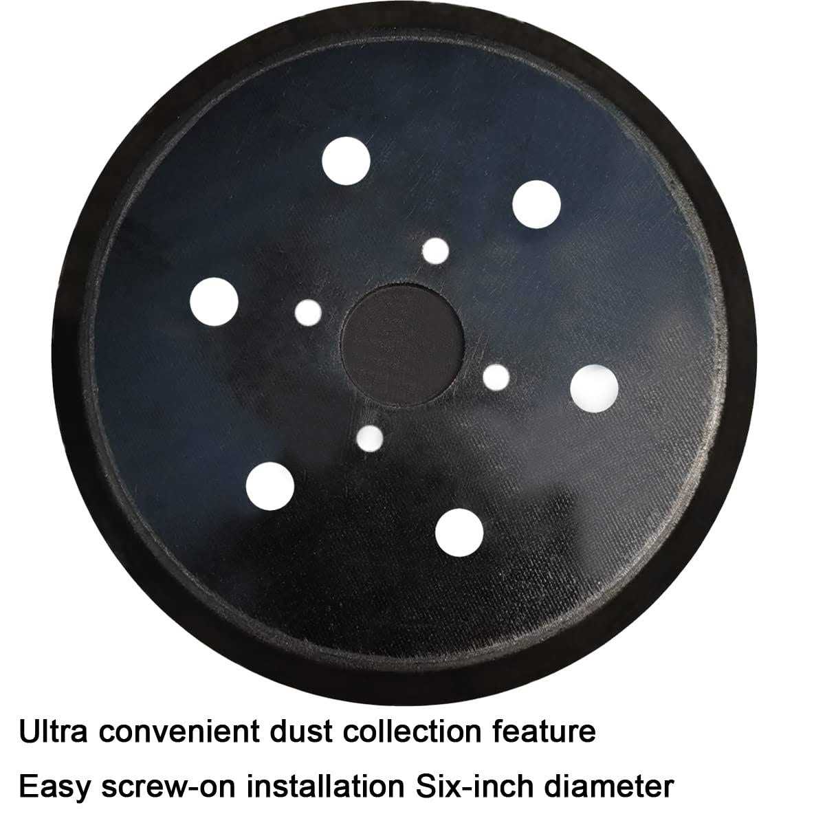 6 Inch 6 Hole Replacement Sander Pad for Ridgid R2611 Random Orbit Sander - Image 3
