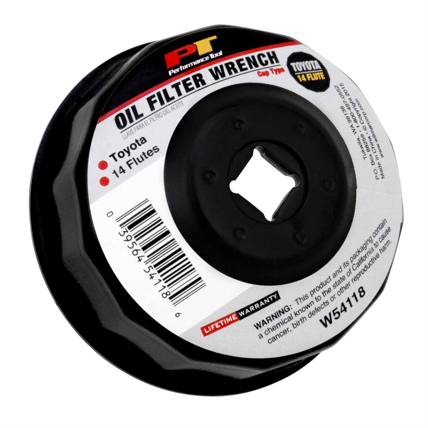 Performance Tool W54118 Bulk Toyota Filter Wrench 14 Flutes