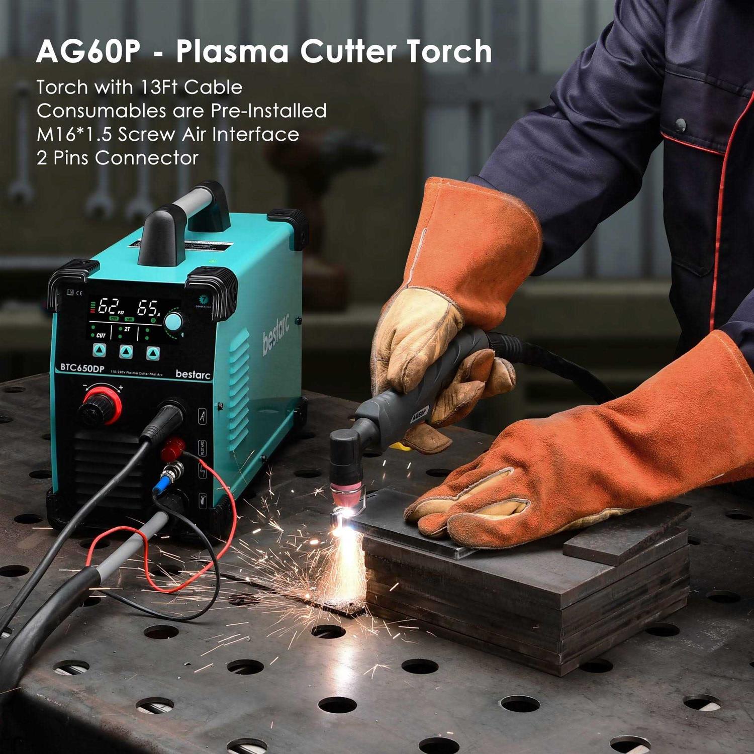 Plasma Cutting Torch 40A 50A 60A High Frequency Air Plasma Cutting Torch PT31 - Image 4