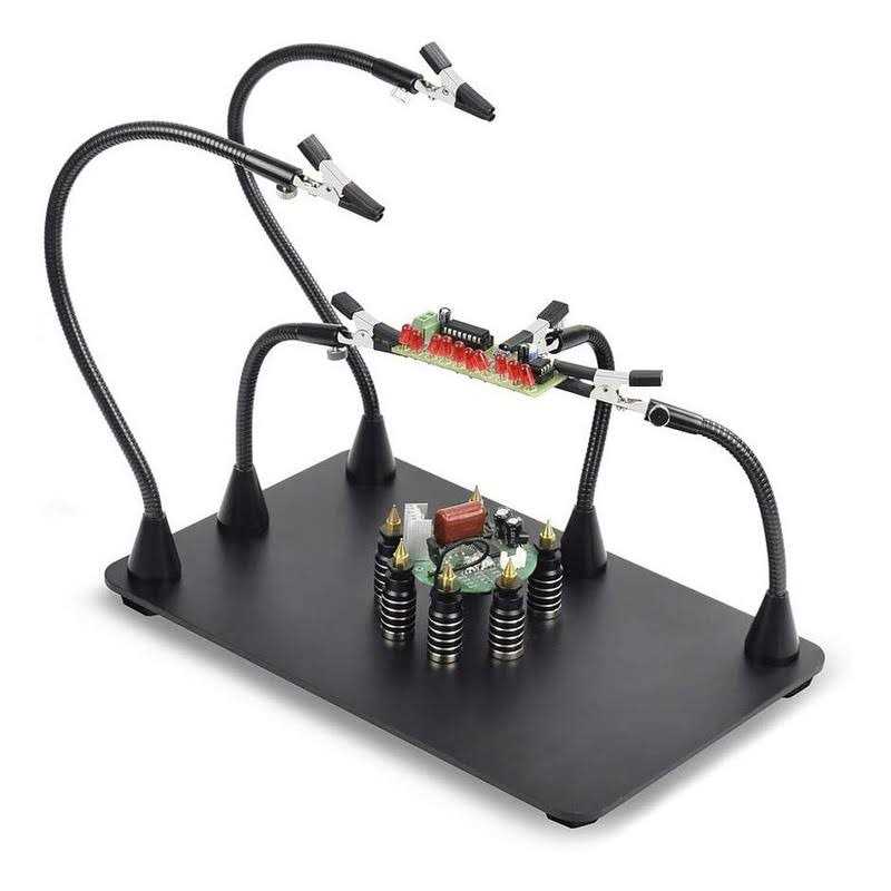 NOEVSBIG Magnetic Helping Hands Third Hand Soldering Work Station EXtra Large & Heavy Duty Base Plate - Image 3