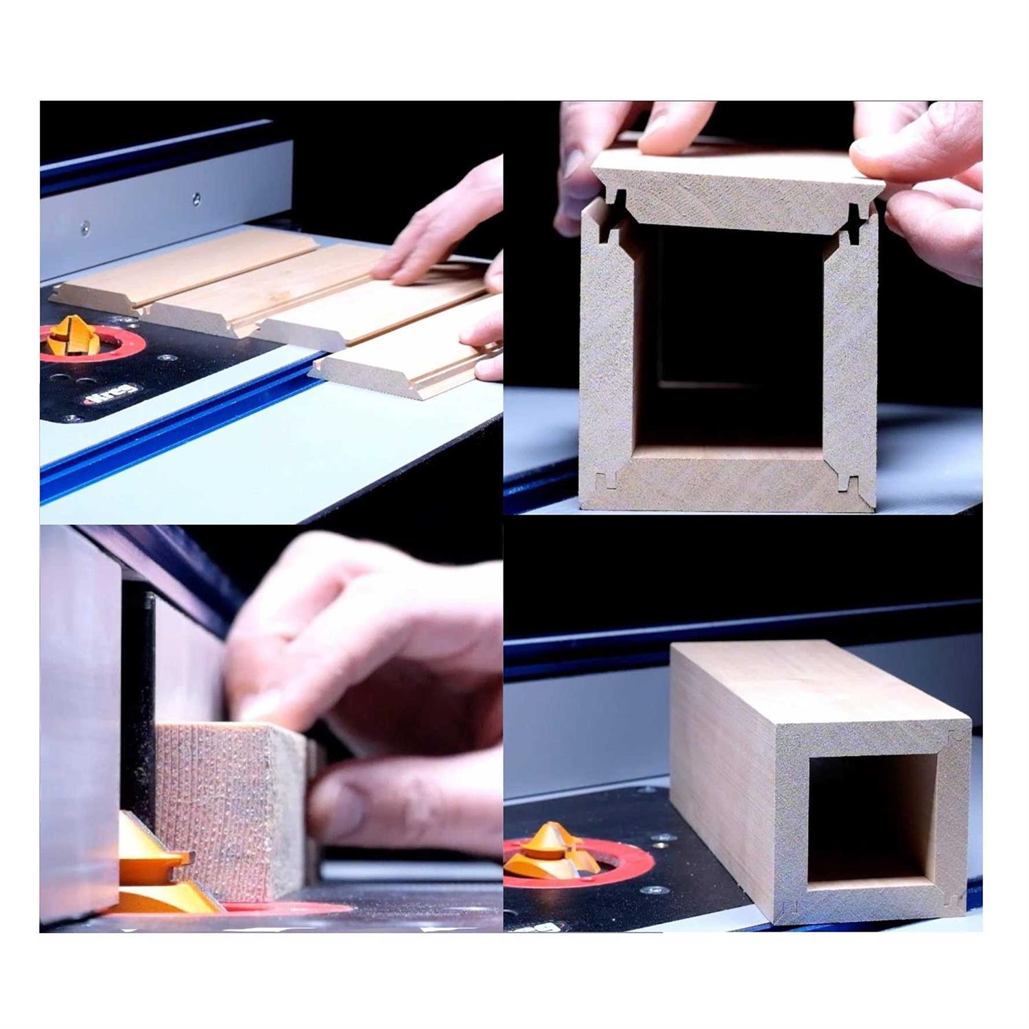 Abtoff 1/2 Router Bit 45 Degree Glue Joint Lock Miter - Image 5