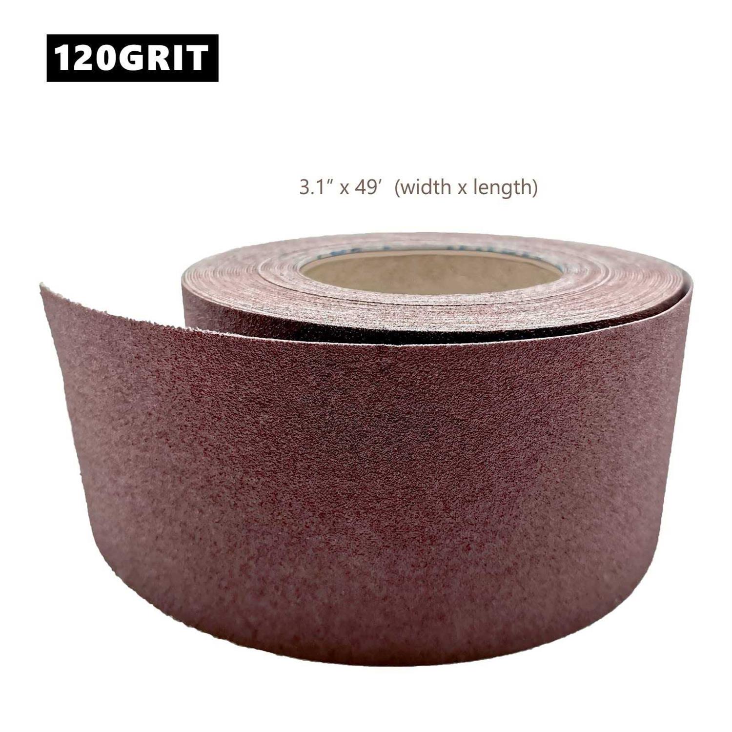 Grit Sandpaper Roll 3 Inch x 49 Feet Emery Cloth Roll Aluminum Oxide Abrasive Paper Roll Continuous Sandpaper for Metalworking - Image 5