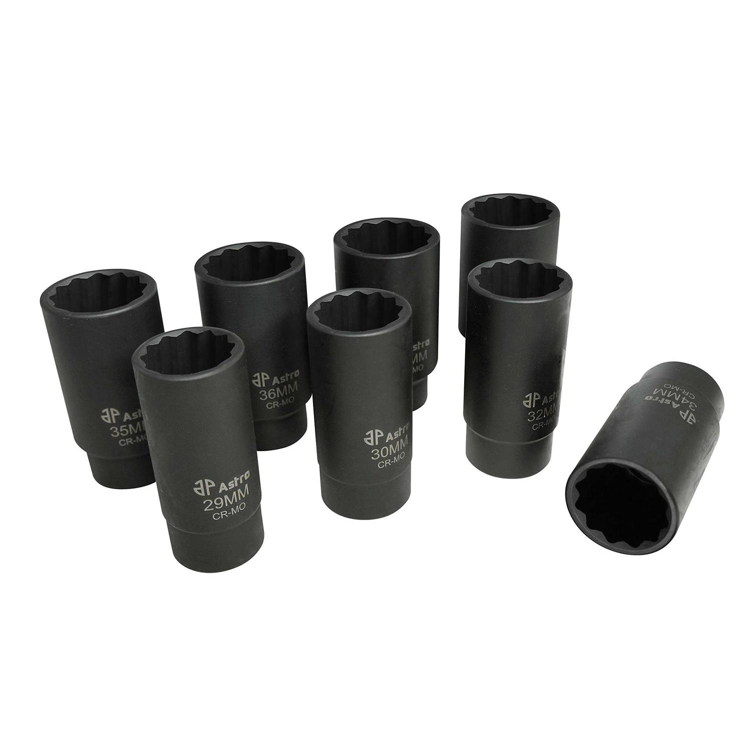 8pc 12-Point Axle Nut Socket Set 78868 Astro Pneumatic - Image 4