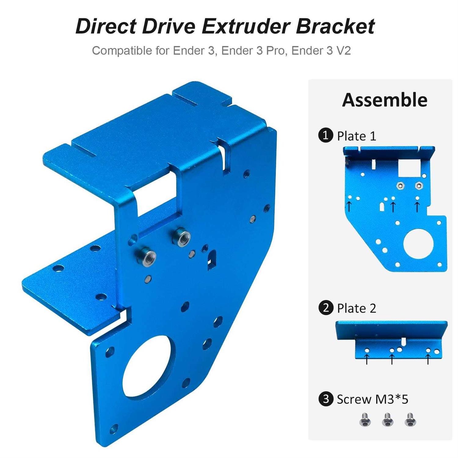 Enomaker Ender 3 Upgrade Linear Rail Guide Kit with Direct Drive Extruder Bracket - Image 3