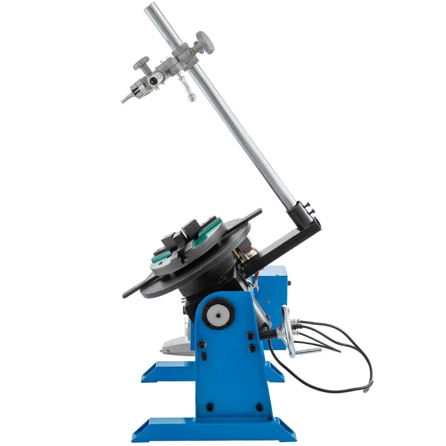 VEVOR Rotary Welding Positioner 30KG Welder Turntable Table 0-90o Positioning Turntable 1-15 RPM Welder Positioning Machine w/ 310mm 3-Jaw Lathe - Image 3