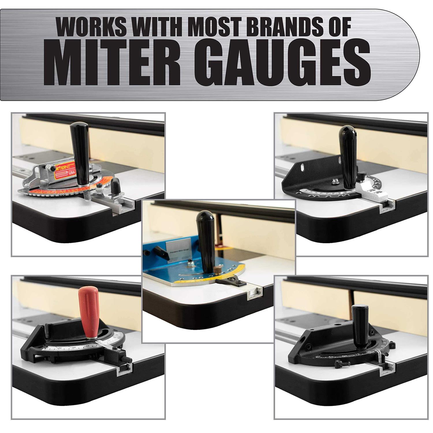 Peachtree Woodworking Supply 32 Aluminum Miter T-Track with Miter T - Image 3