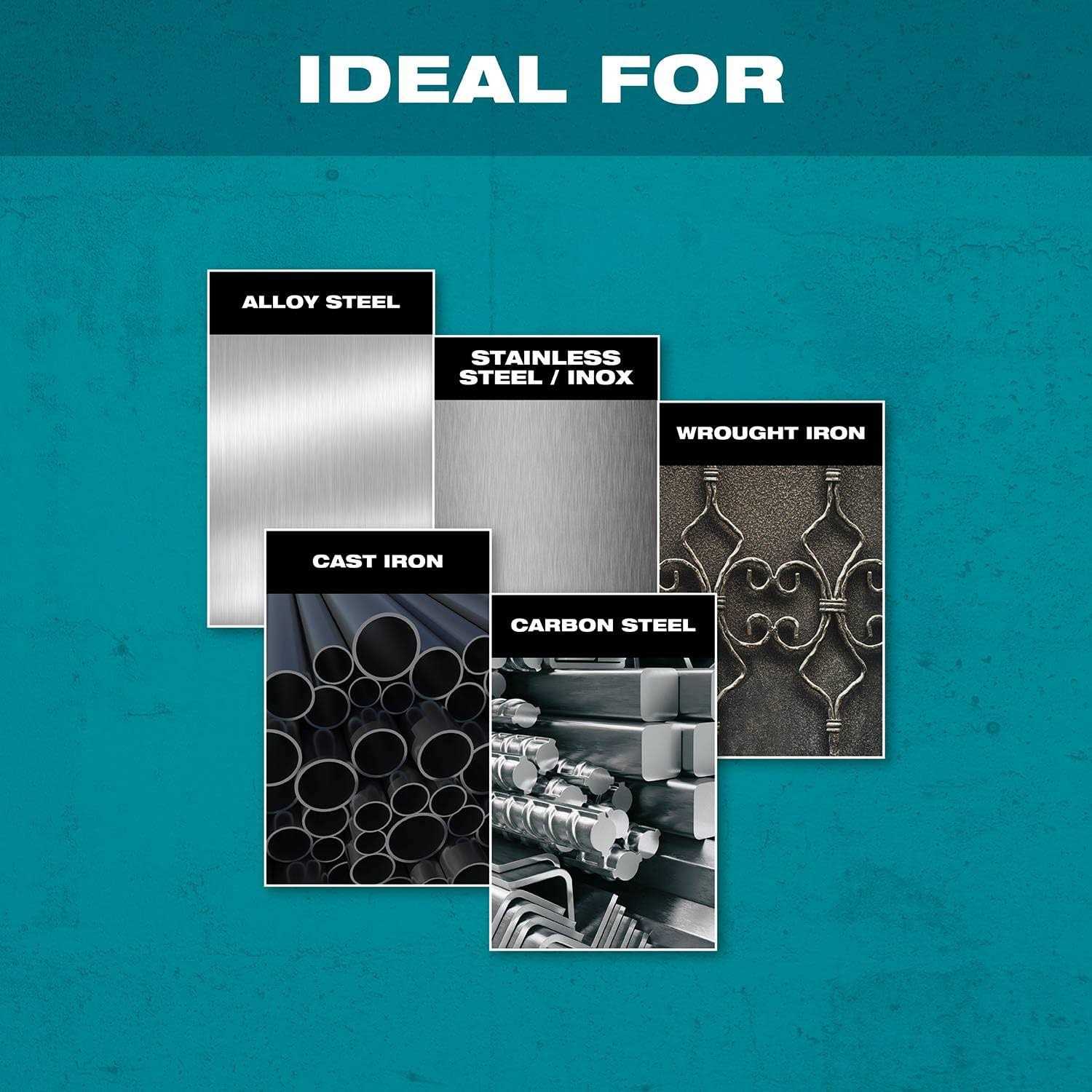 Makita E-00474 x-LOCK 5 x .045 x 7/8 Type 1 General Purpose 60 Grit Thin Cut-Off Wheel for Metal and Stainless Steel Cutting - Image 5