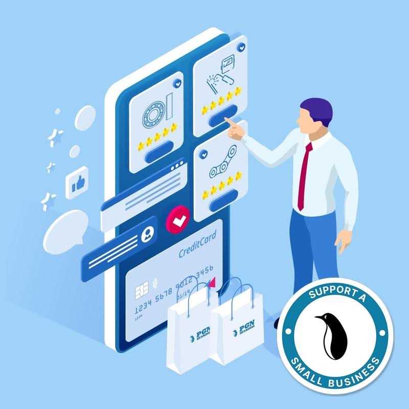 PGN R6-2RS Bearing Lubricated Chrome Steel Sealed Ball Bearing - Image 3