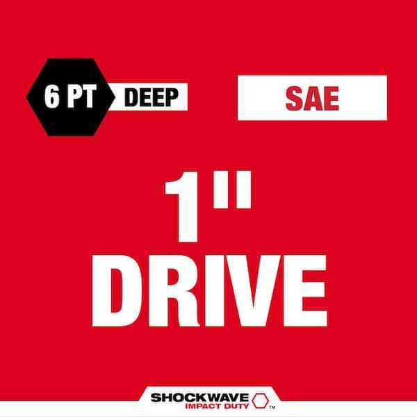 Milwaukee Shockwave Impact Duty 1 Drive Standard 6 Point Socket 49-66 - Image 4