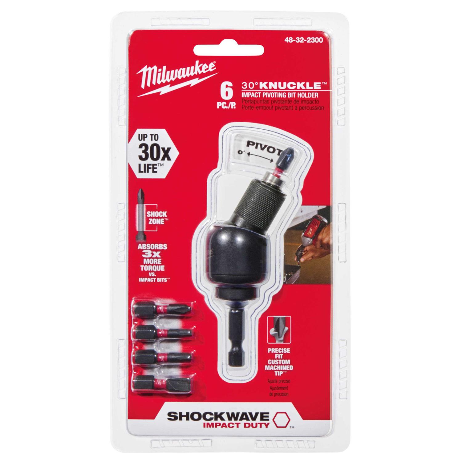Milwaukee Shockwave Knuckle Pivoting Bit Holder 48-32-2301 - Image 3