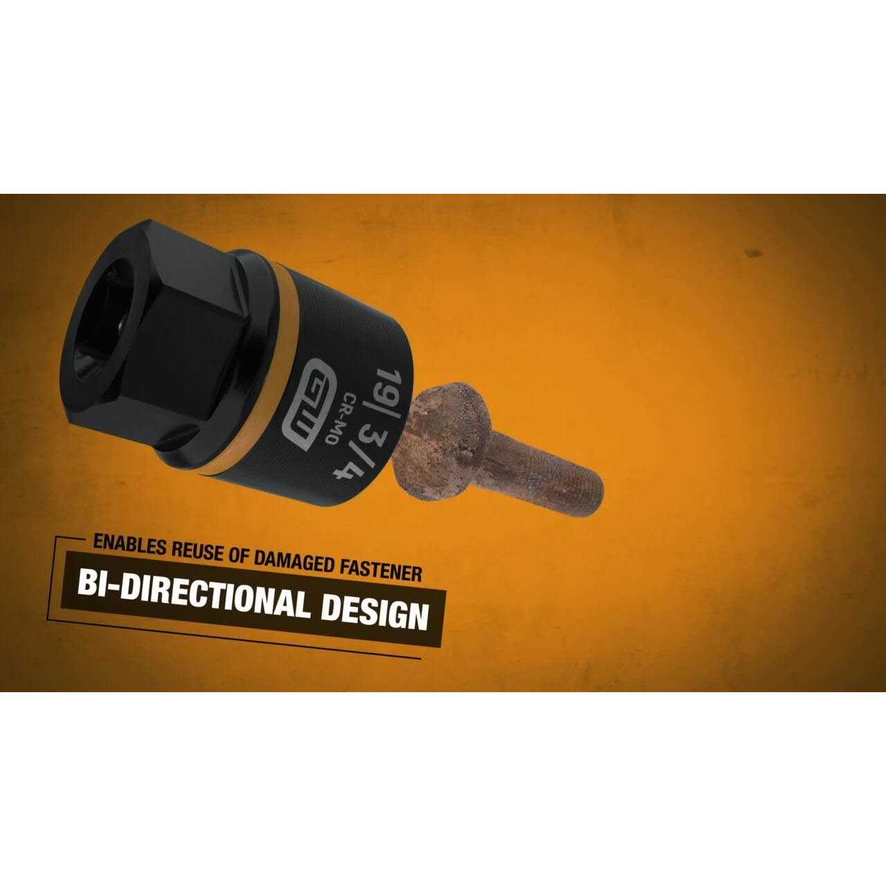 Gearwrench 86076 Drive Bolt Biter Impact Deep Extraction Socket - Image 5