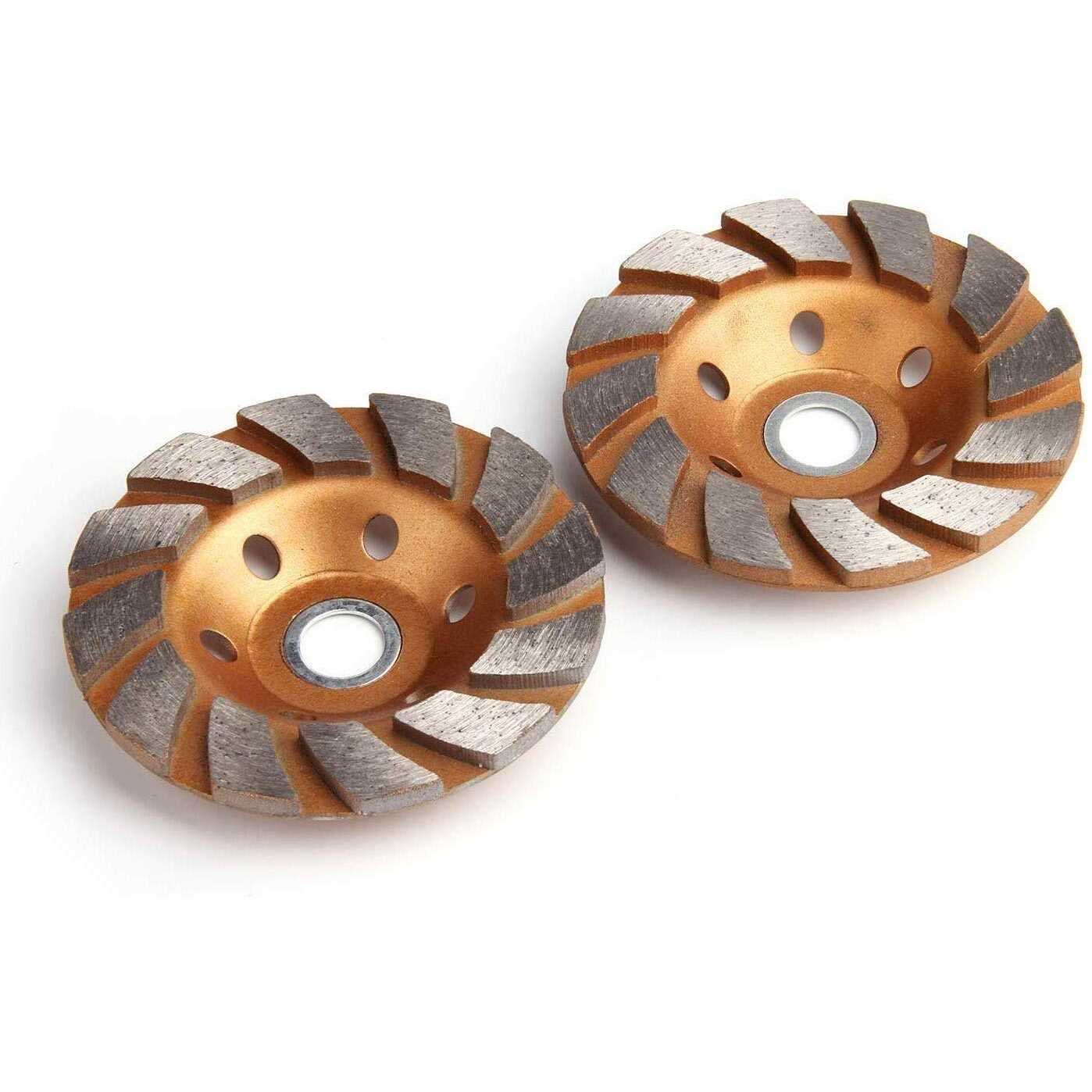 JIAKAI 4 Inch Concrete Stone Ceramic Turbo Diamond Grinding Cup Wheel,12 Segs Heavy Duty Angle Grinder Wheels for Angle Grinder - Image 4