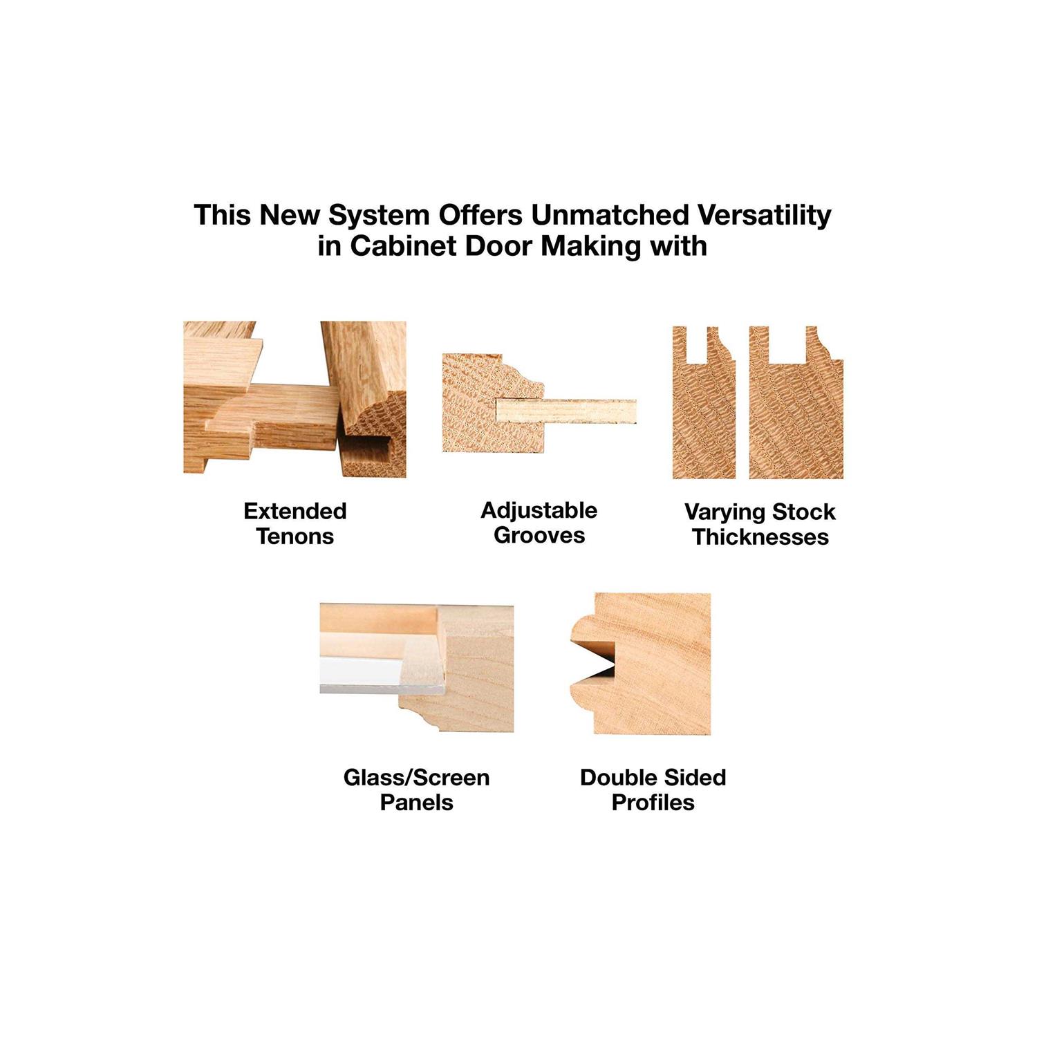Freud Adjustable Rail Stile Router Bit Set 99-763 - Image 5