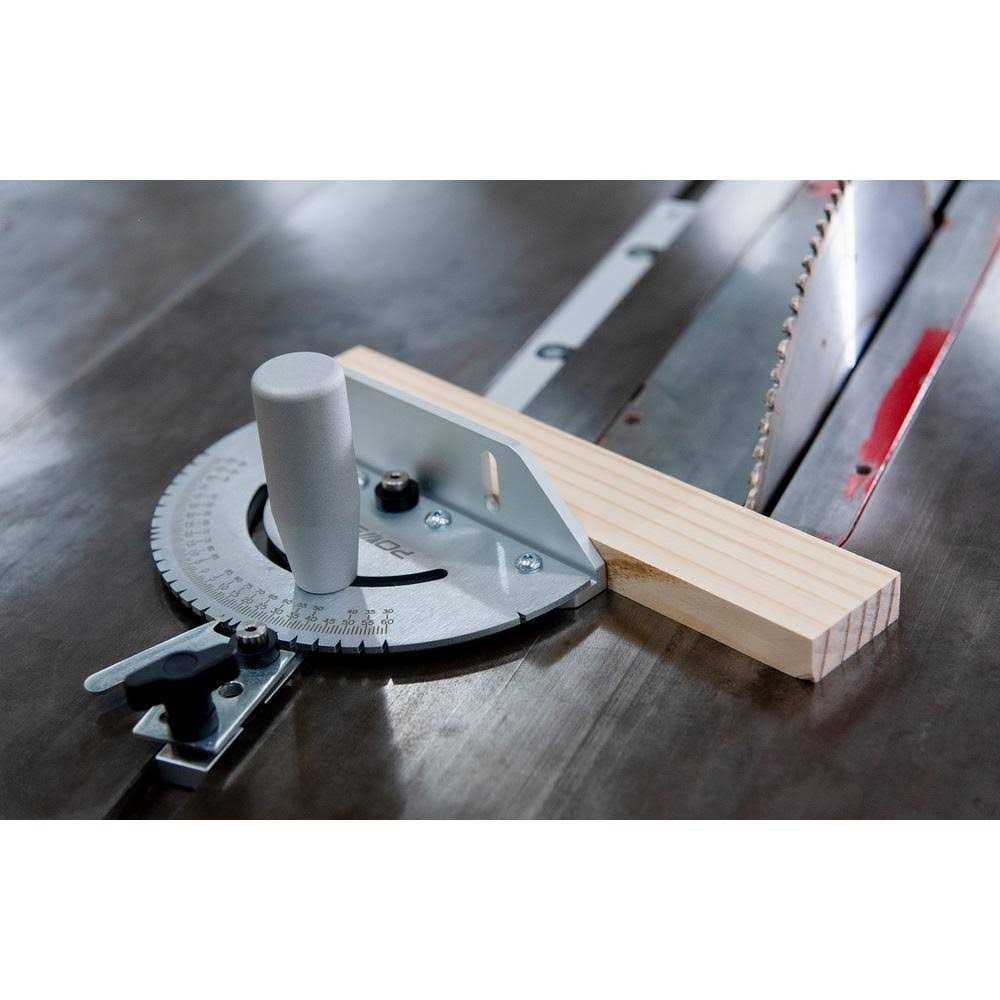 Powertec 71142 Universal Table Saw Miter Gauge Assembly/Miter Gauge with 27 Angle Stops - Image 4