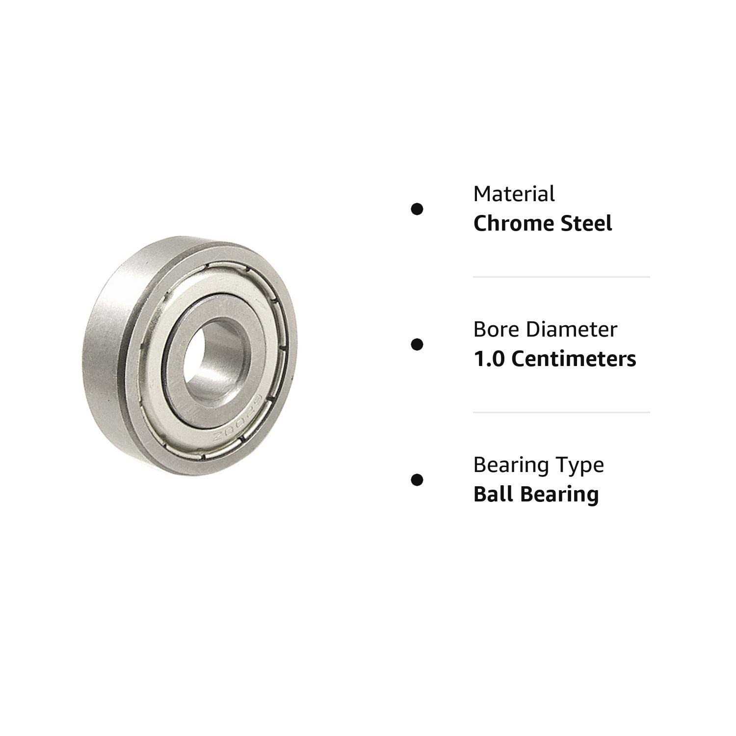 WAF 6200Z 10mm x 30mm x 9mm Deep Groove Sealed Ball Bearing - Image 3