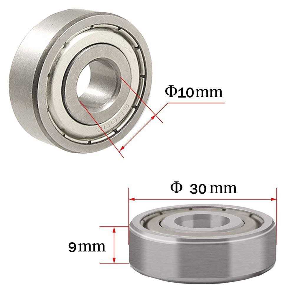 WAF 6200Z 10mm x 30mm x 9mm Deep Groove Sealed Ball Bearing - Image 5