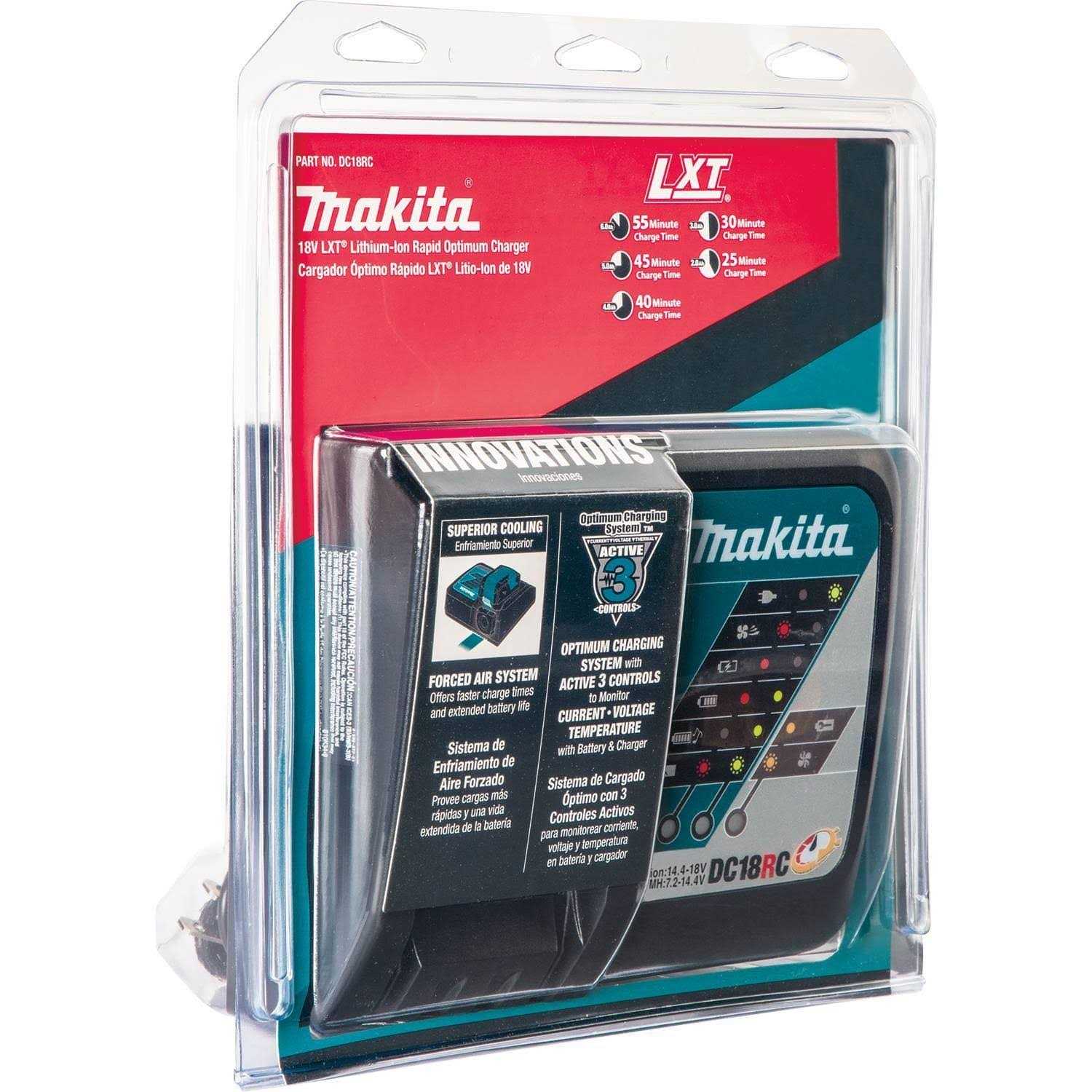 Makita DC18RC 18V LXT Lithium-Ion Rapid Charger - Image 3