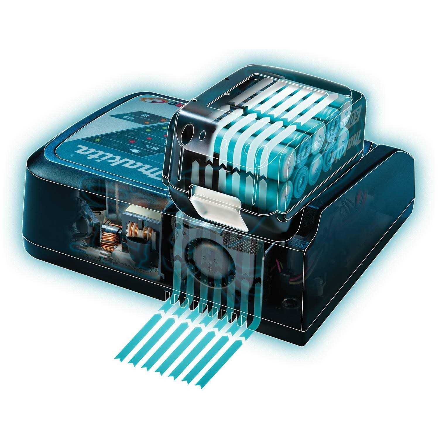 Makita DC18RC 18V LXT Lithium-Ion Rapid Charger - Image 5