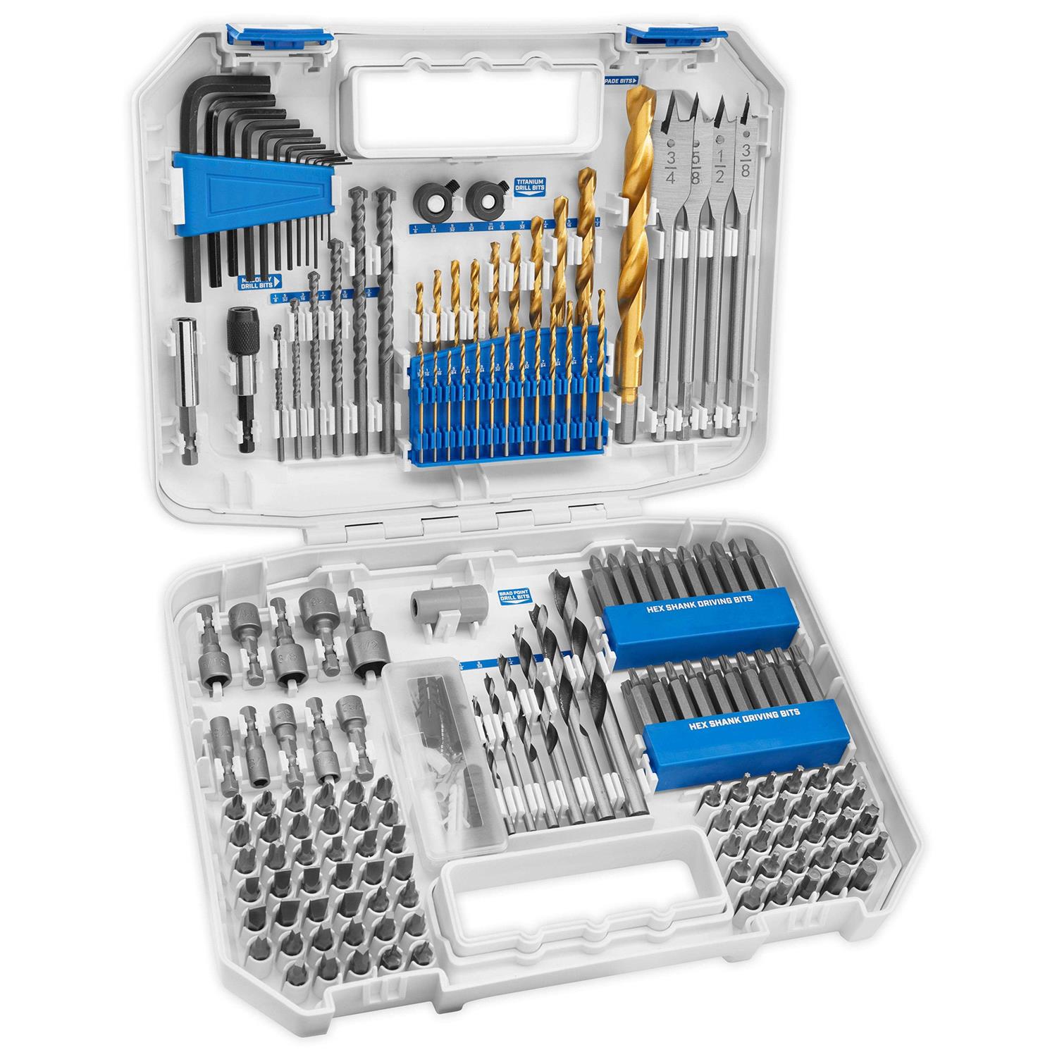 Hart 200-Piece Assorted Drill and Drive Bit Set with Storage Case