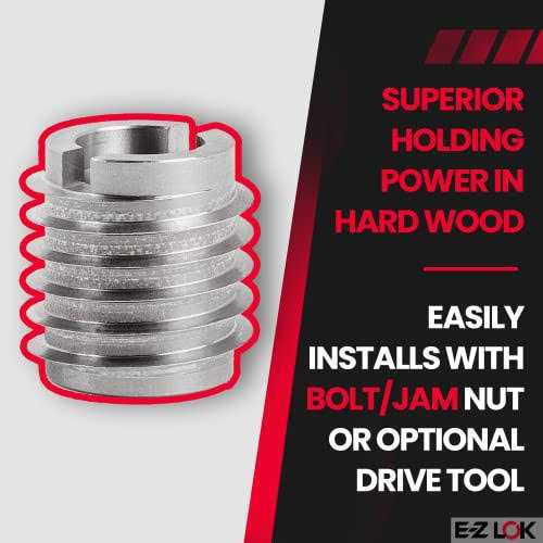 E-Z Lok Knife Threaded Insert For Hard-Wood 400-4-CR - Image 4