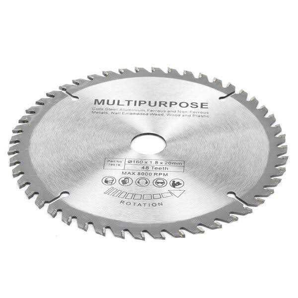 Oshlun SBFT-160048 160mm 48 Tooth FesPro Crosscut ATB Saw Blade with 20mm Arbor for Festool TS 55 EQ, DeWalt Dws520, and Makita Sp6000k - Image 4