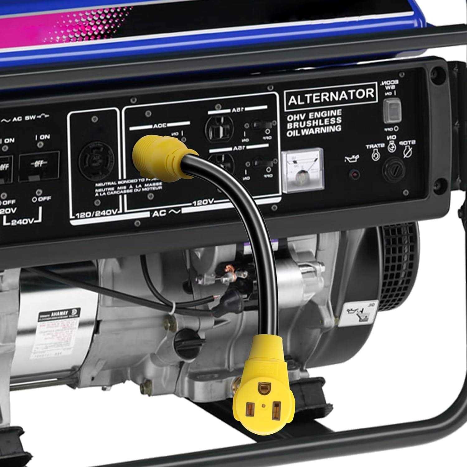 Flameweld Welder Adapter Cord L14-30P Locking Male Plug to 6-50R Female Plug - Image 3