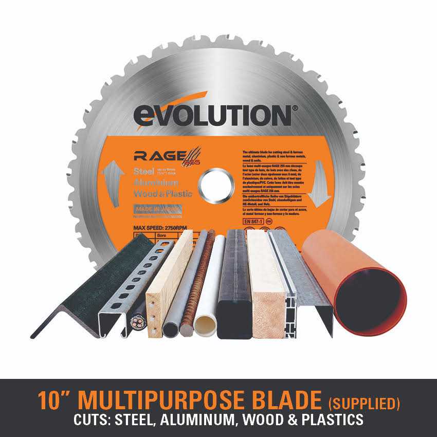 Evolution 10 inch Circular Saw Blade - Image 3