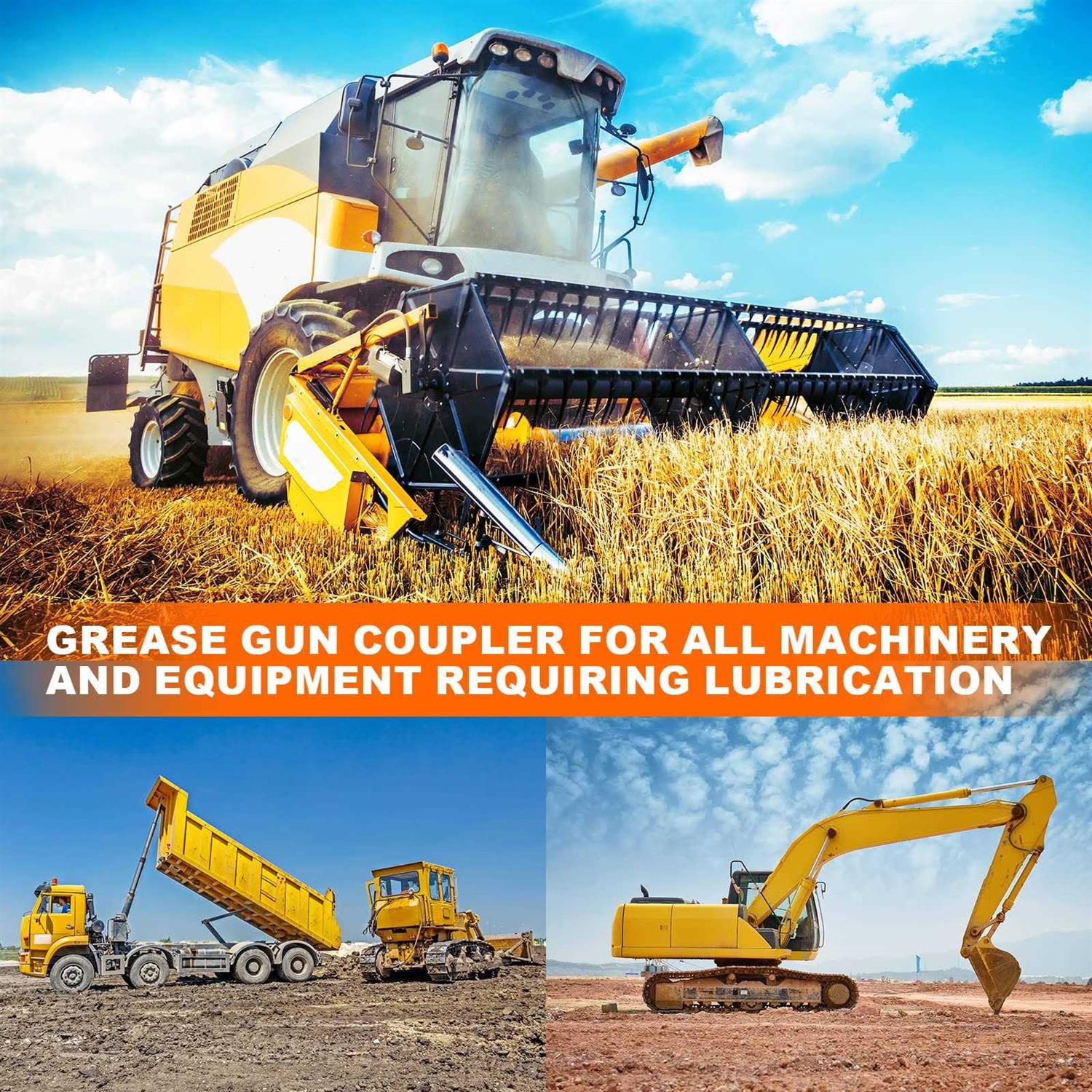 AKEOIL Grease Gun Coupler Grease Joint Fittings Grease Nozzle Fittings - Image 4