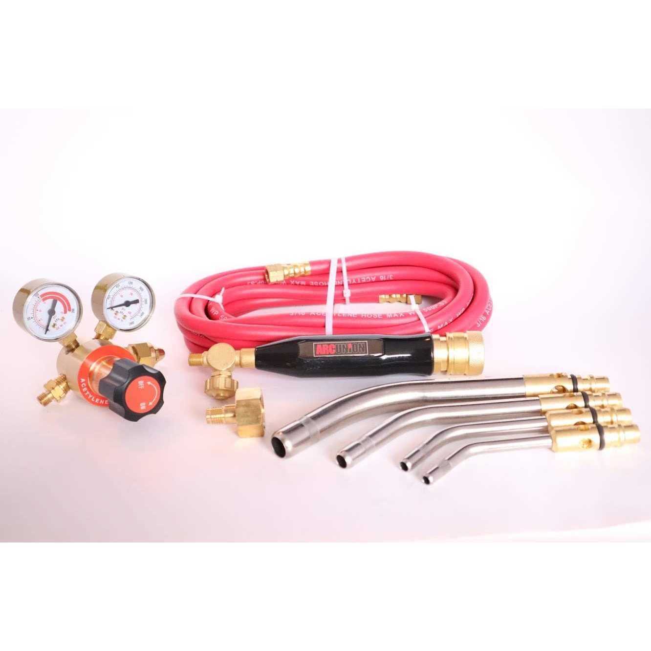 Arc Union Air Acetylene Torch Kit Fuel Gas Kit industry standard tips one year warranty - Image 4