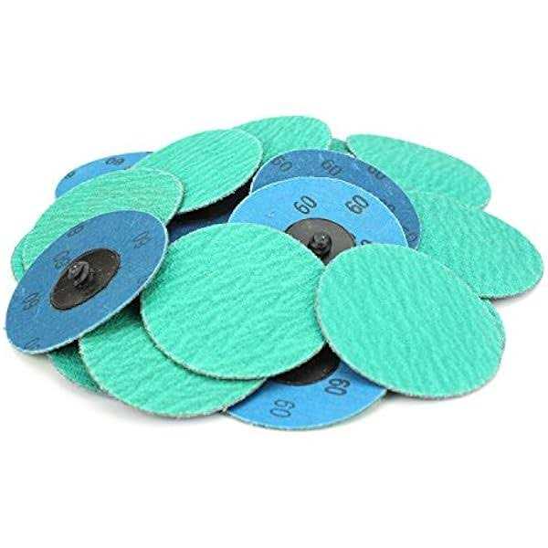 BHA Green Zirconia with Grind Aid Quick Change Sanding Discs Type R Male Roll On - Image 5