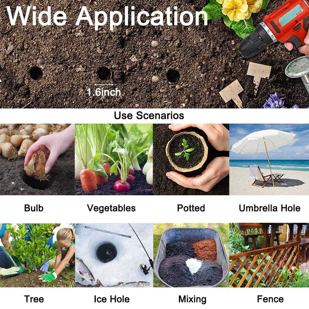 Garden Auger Drill Bit Plant Transplant Rapid Planter - Image 5