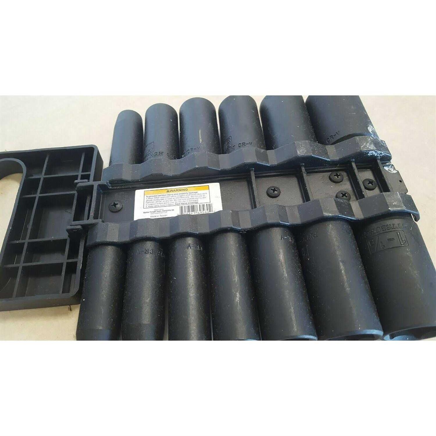 Pittsburgh 1/2 in. Drive SAE Impact Deep Well Socket Set - Image 4