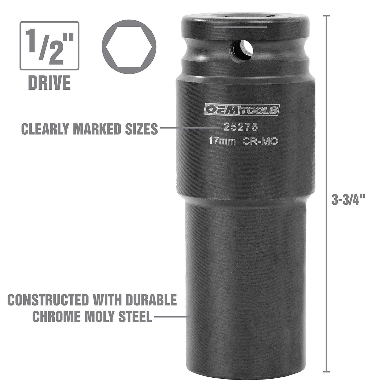 OEMTOOLS 25276 Crank Bolt Socket Set - Image 4