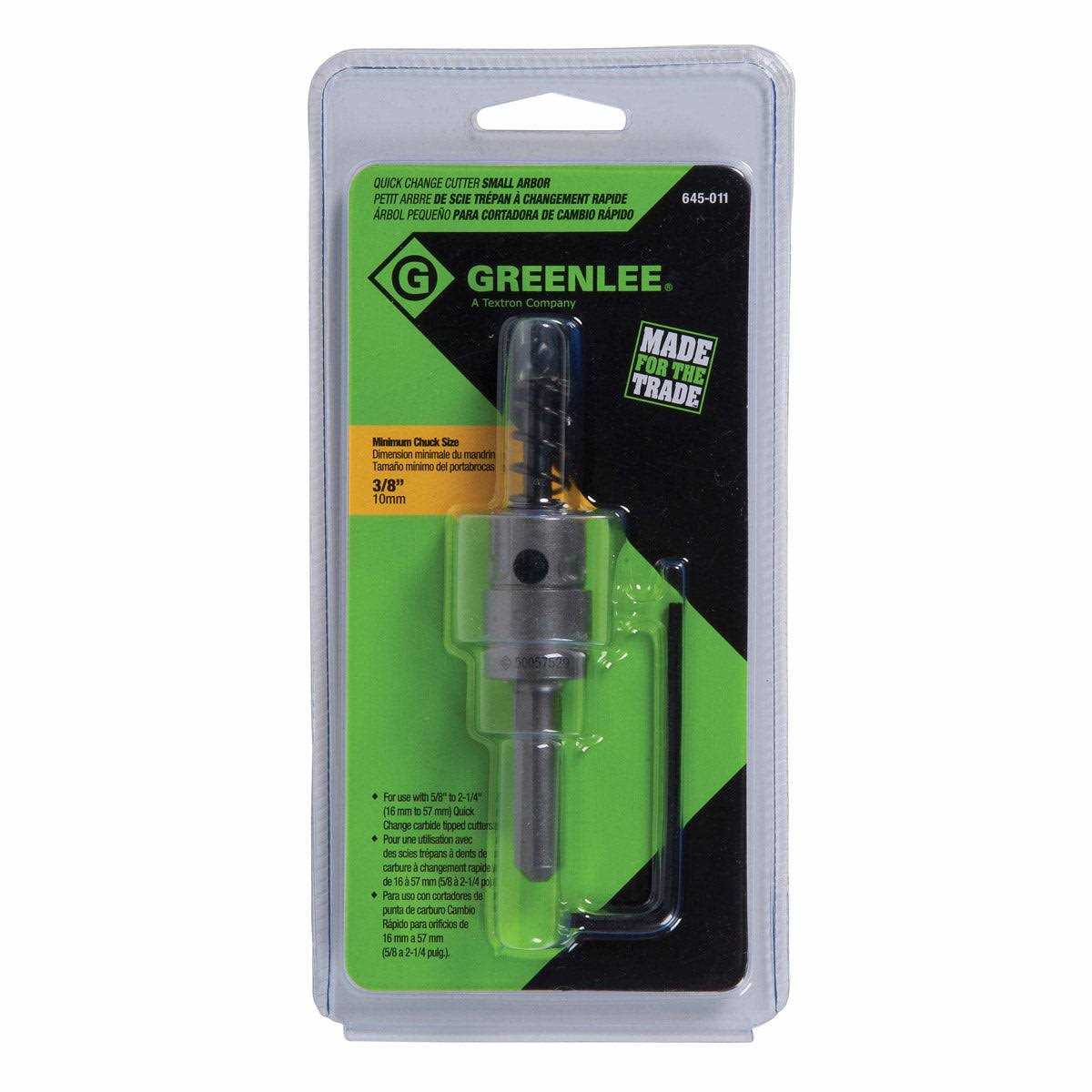 Greenlee 645-011 Quick Change Arbor - Image 4
