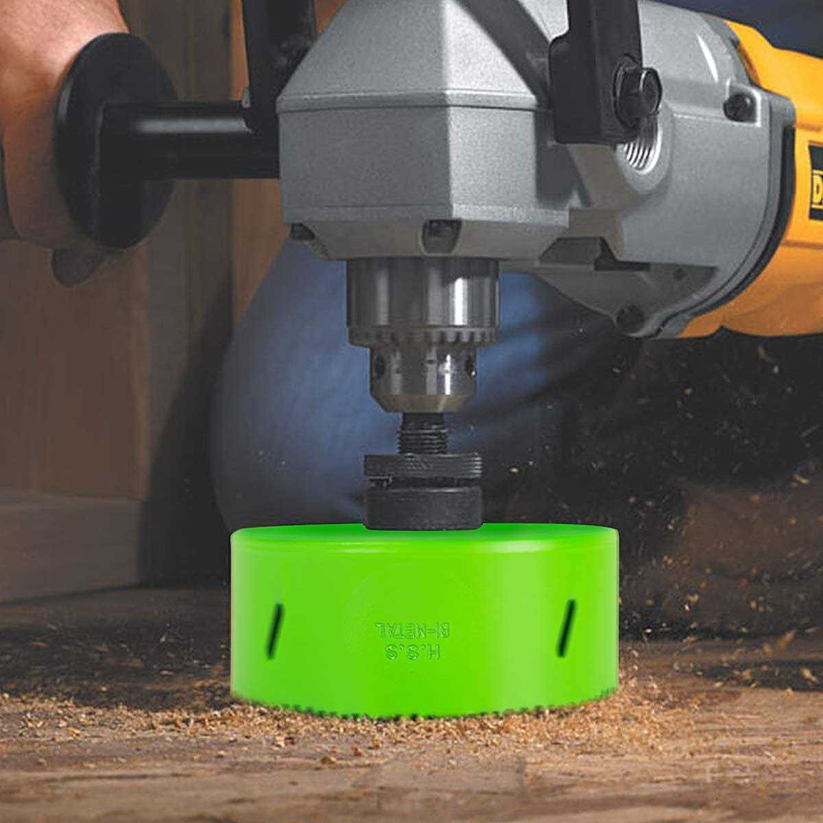 HLOFIZI Hole Saw Bit HSS Bi-Metal Cutter for Wood Metal Drywall Sheetrock Plastic with 1.5 Inch Deep - Image 4