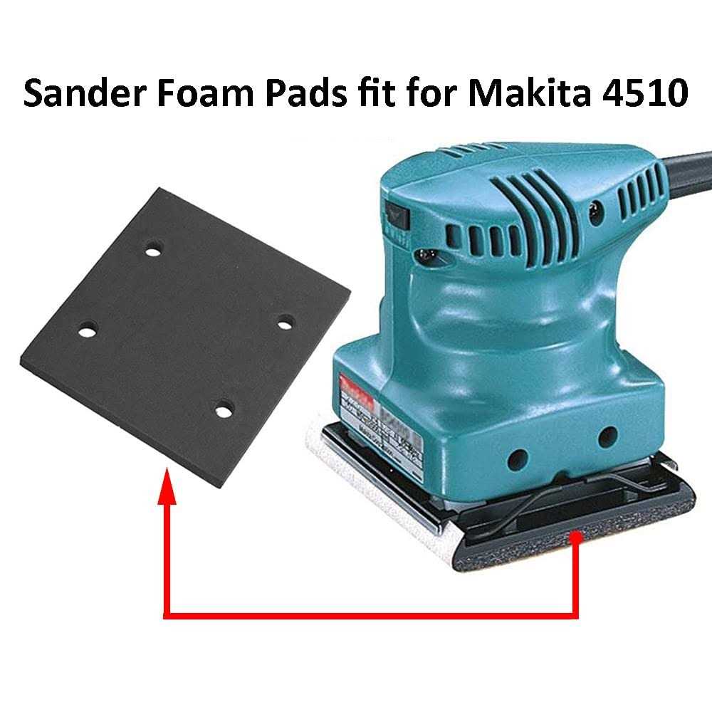 Adiyer Replacement Self Adhesive Foam Sander Pad Back Mat for Makita 4510 - Image 3
