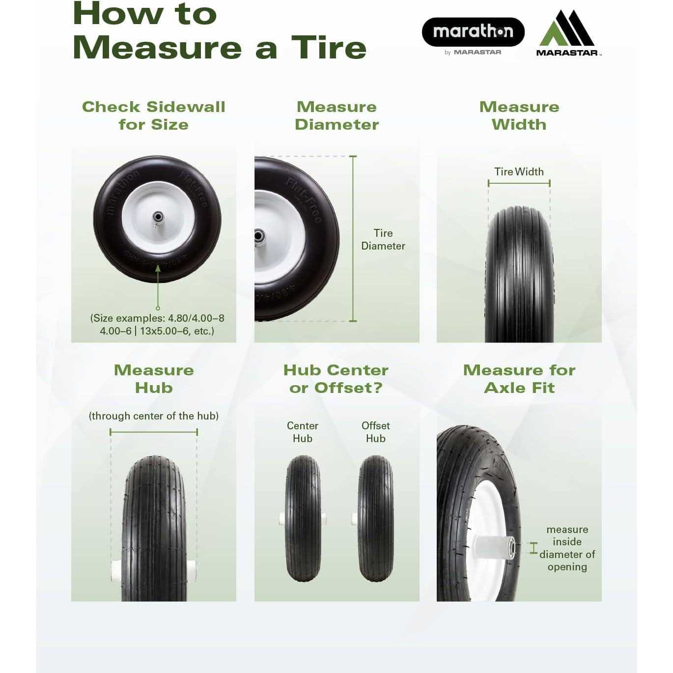 Marathon 02310 Pneumatic Hand Truck Tire, 5/8 inch, 2 Pack - Image 5