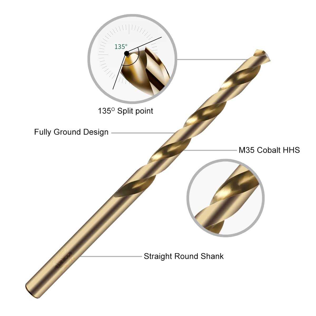 Owl Tools Generic 3/32 Cobalt Drill Bits 13 Pack of M35 Cobalt Drill Bits with Storage Case - Image 4
