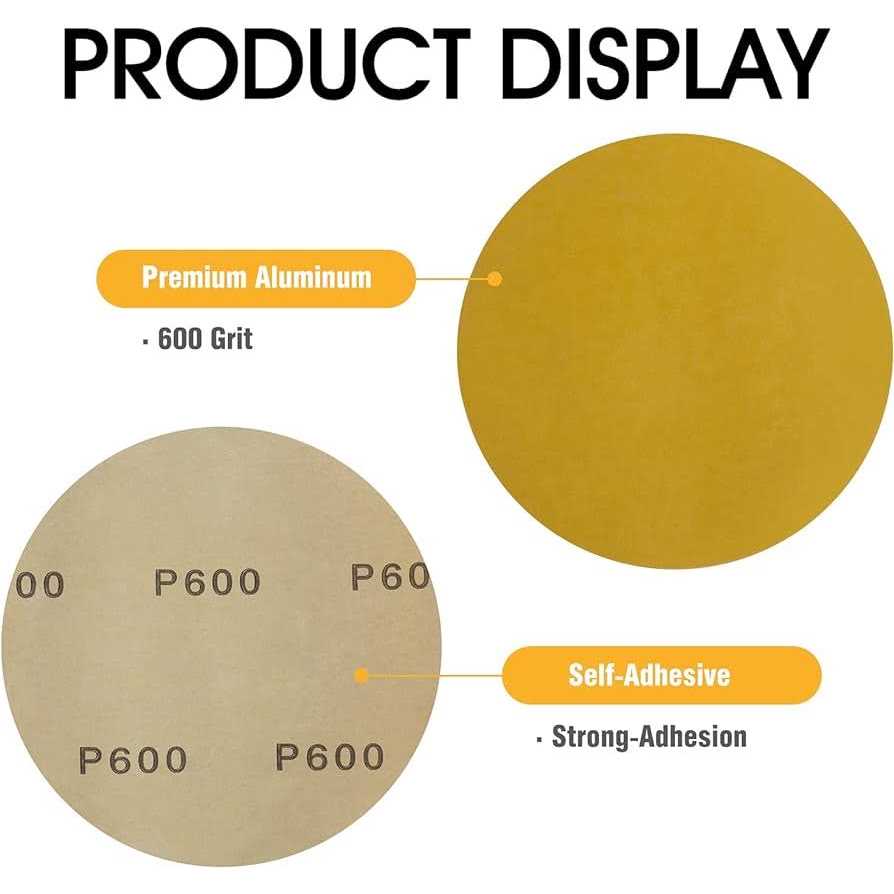 Shawya 100 PCS 6 Inch PSA Sanding Discs Grit Self Adhesive Sticky-back Sandpaper for DA Sander Woodworking Wood Metal - Image 2