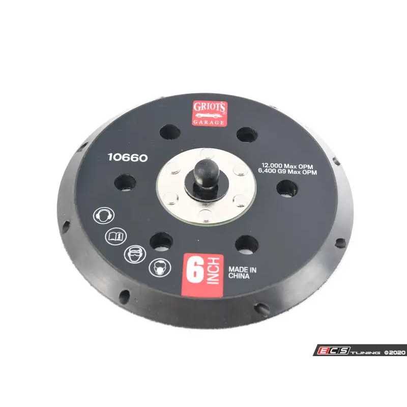 Griots Garage 6in Vented Orbital Backing Plate - Image 4