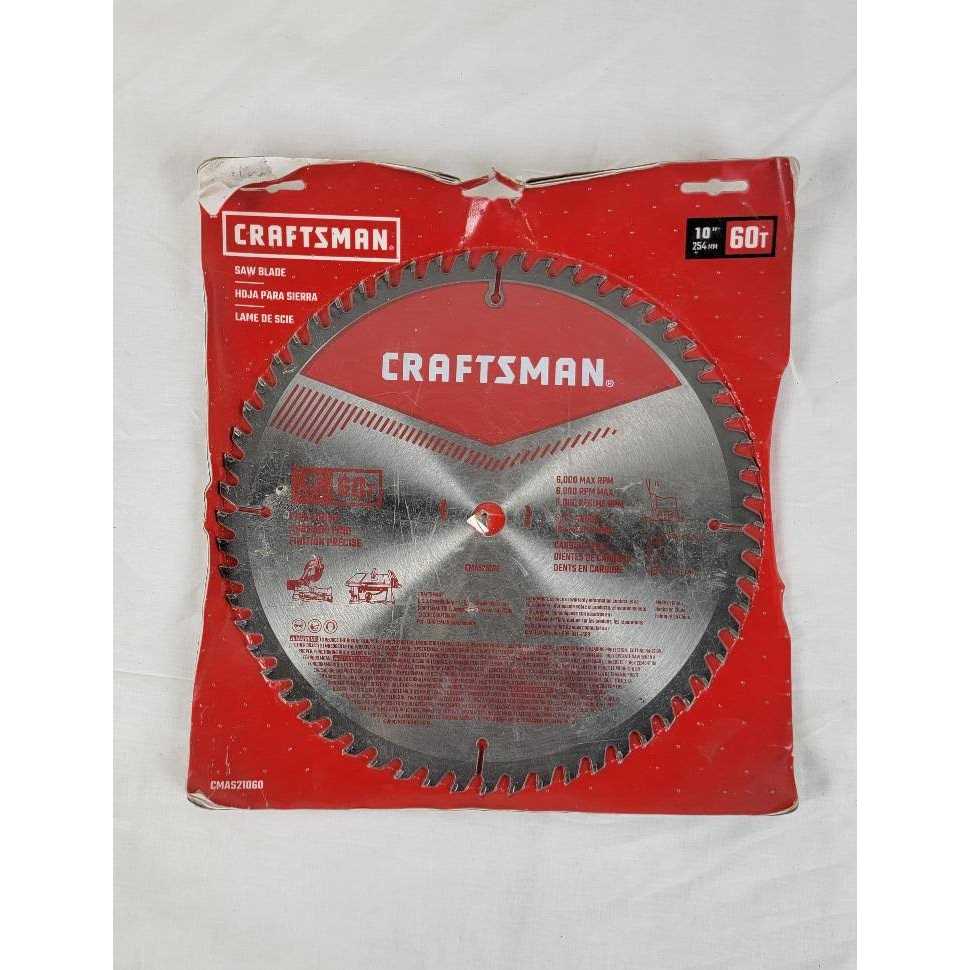 Craftsman 10-in 60-Tooth Carbide Circular Saw Blade CMAS21060 - Image 4