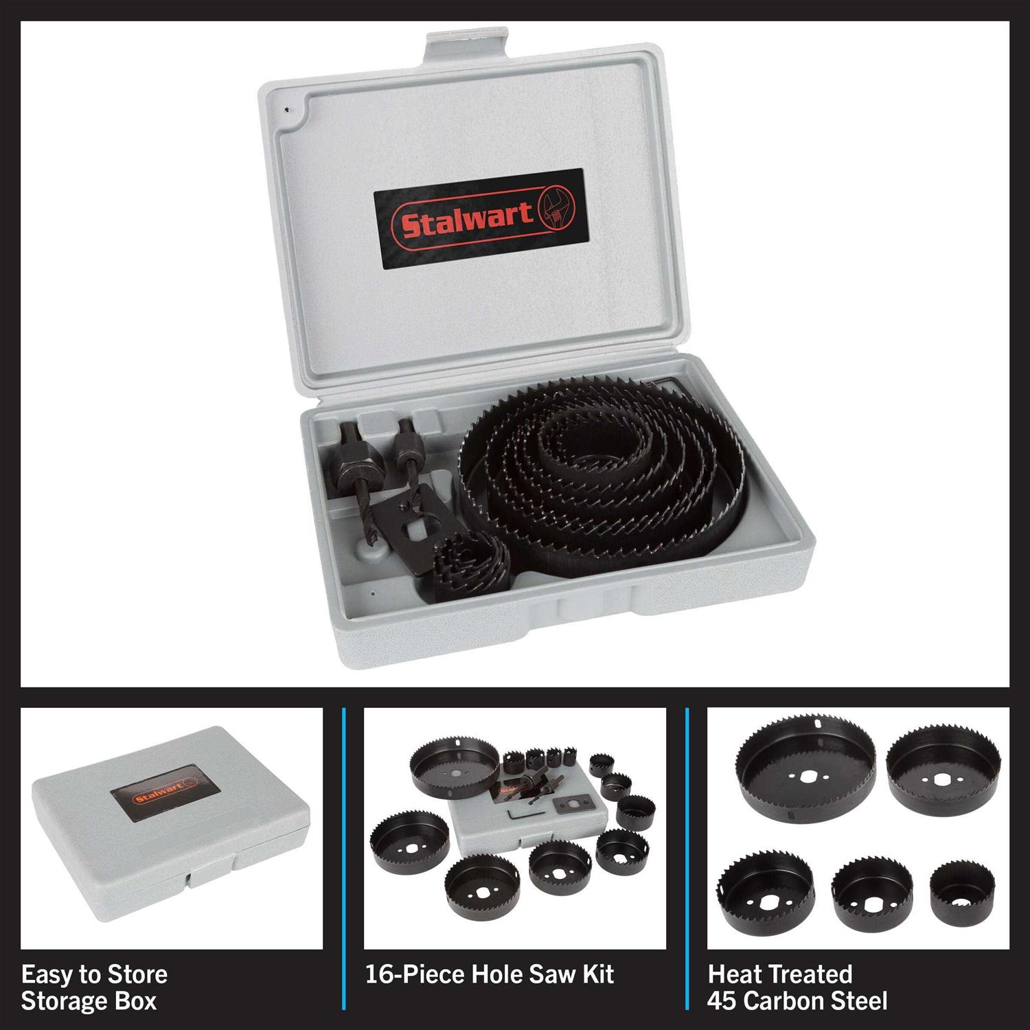 Fleming Supply Bi-metal Arbored Hole Saw Kit Set with Hard Case 140817QAD - Image 3