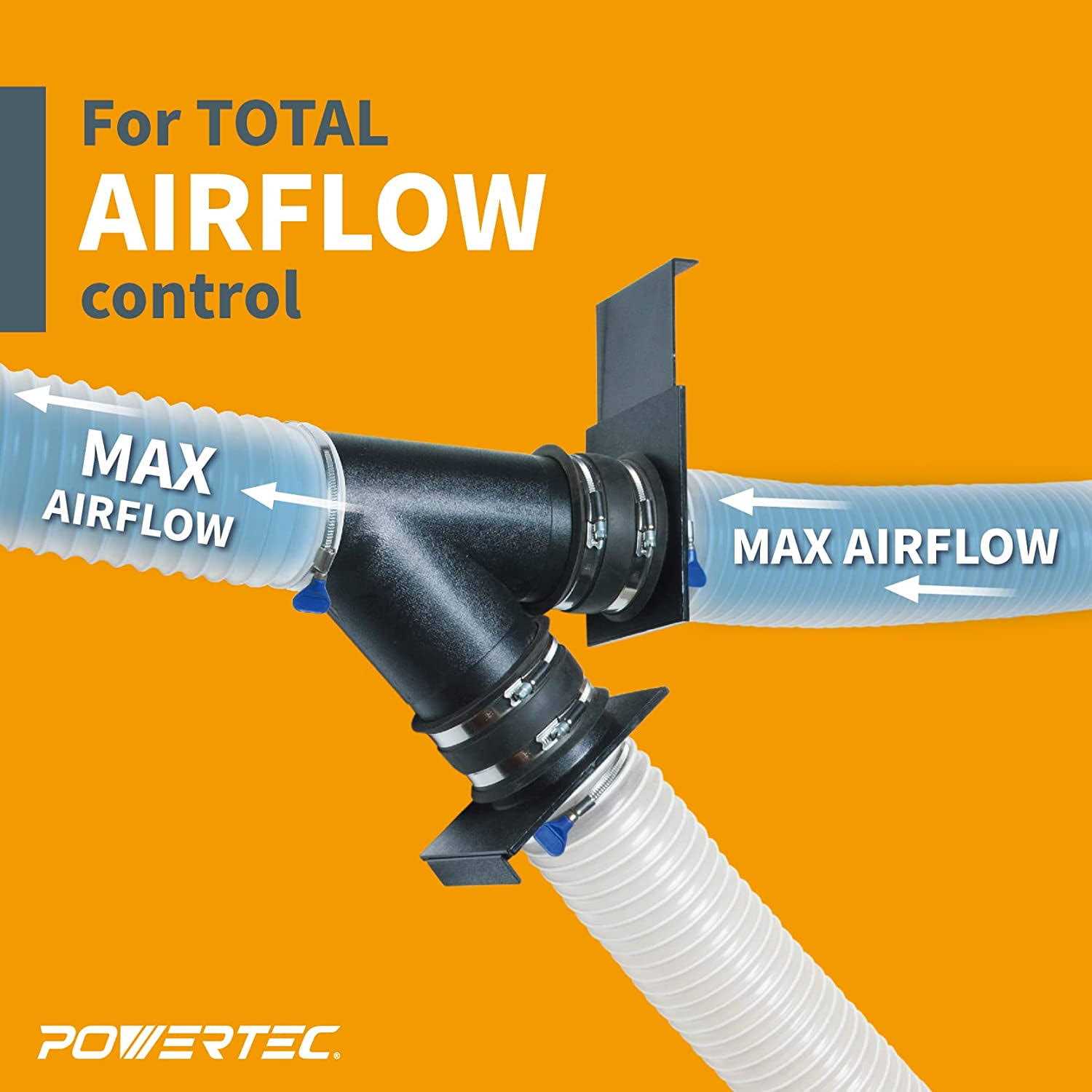 Powertec 70108 4 Inch Blast Gate for Dust Collector/Vacuum Fittings - Image 4