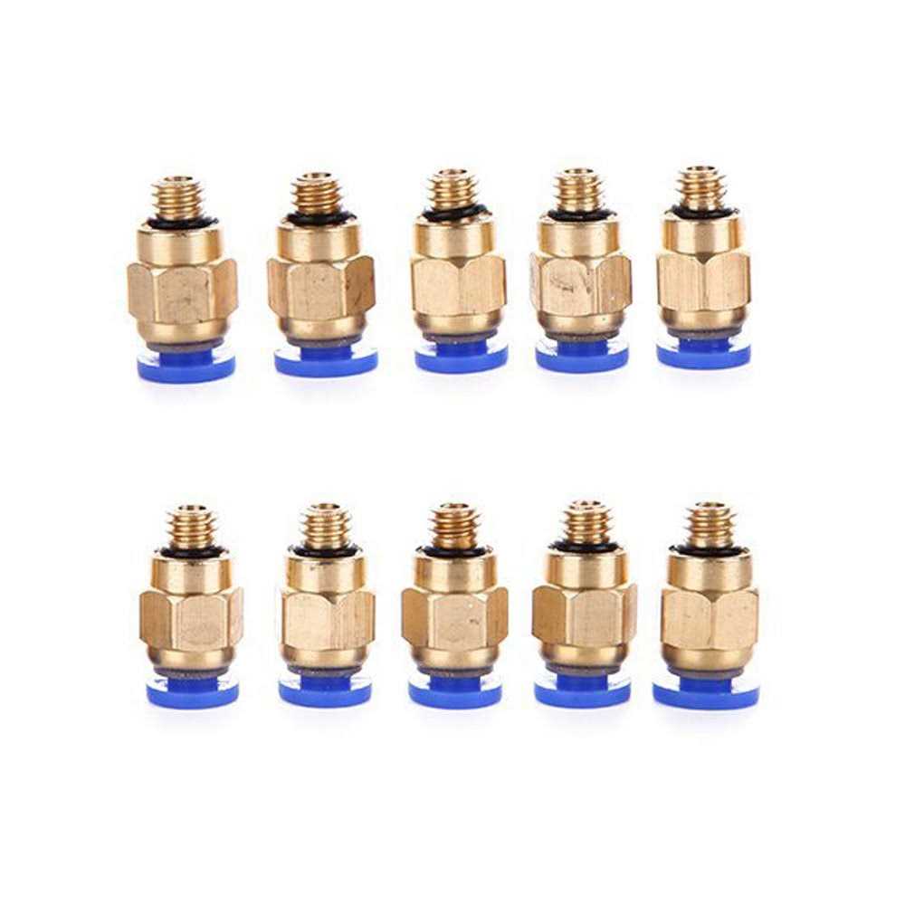 Eowpower 10 Pcs Pc4-m6 Pneumatic Straight Fitting Joint for Outer Diam - Image 3