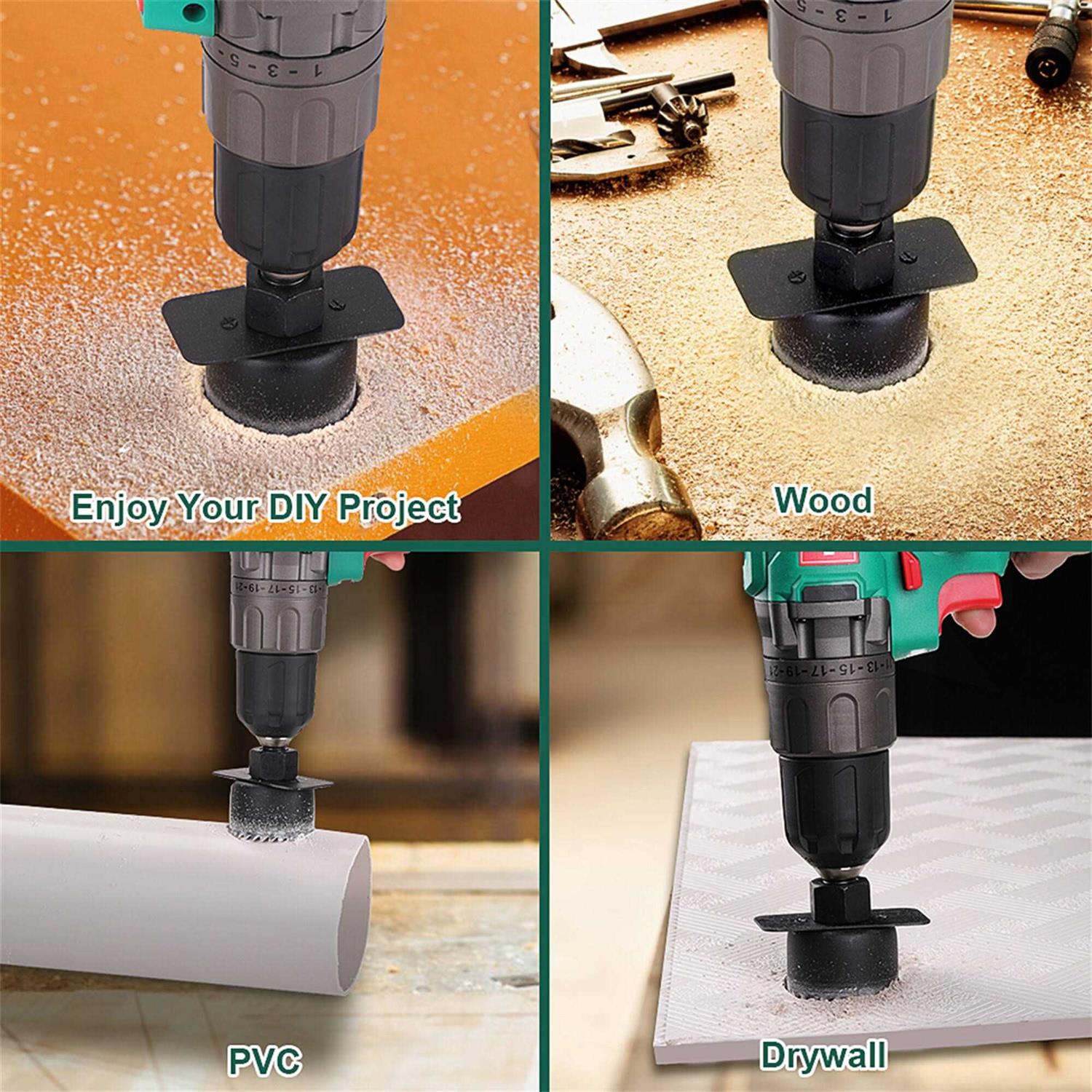 HYCHIKA Max Size 6 in. and Min Size 3/4 in. Hole Saw Set - Image 5