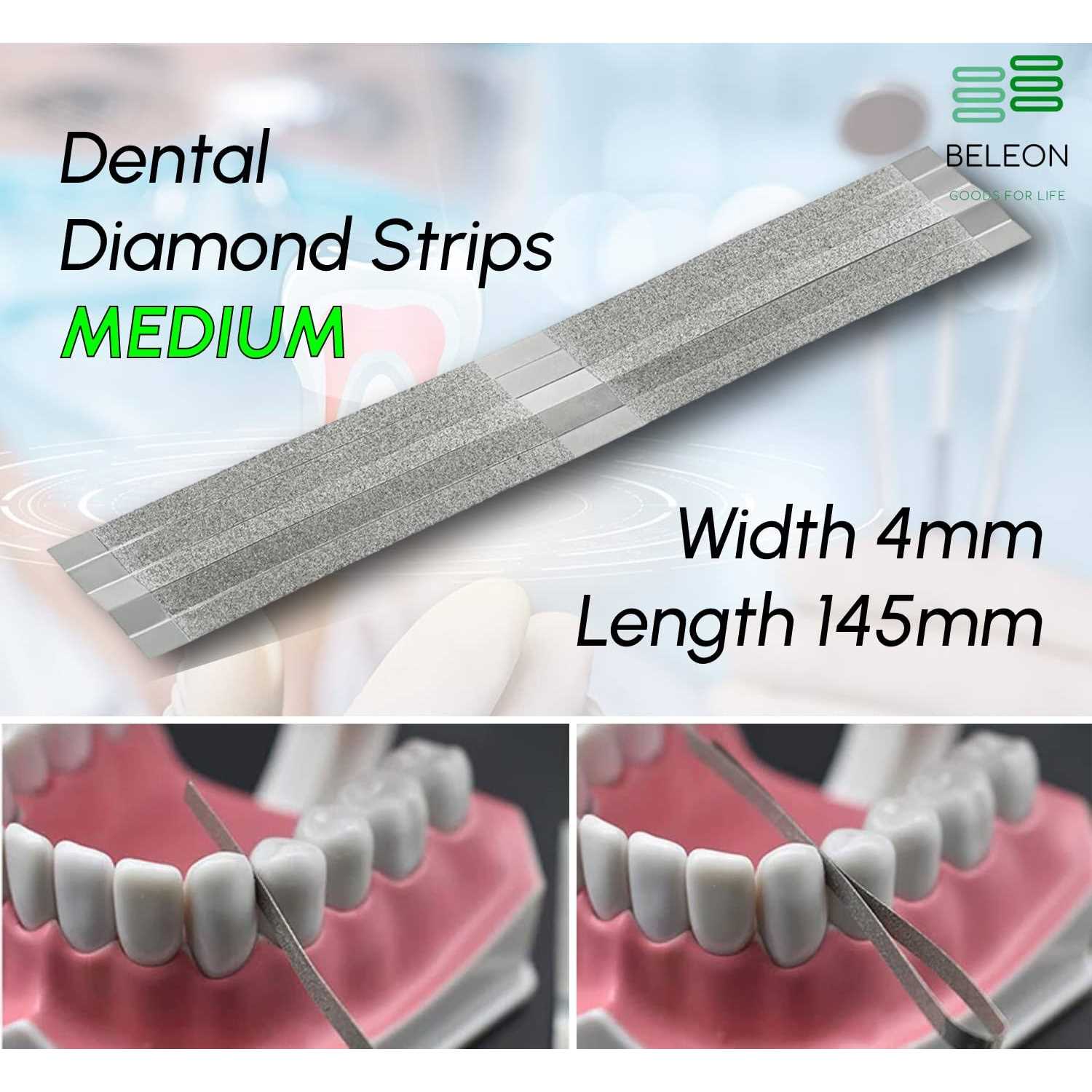 BELEON Goods for Life BELEON Dental Diamond Strips 5pcs 4mm x 145mm - Image 3